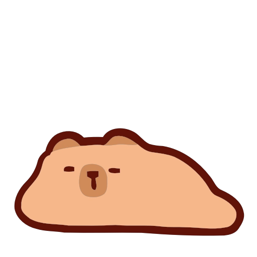 Capibara Emojis 2 🪵🦫🍂 6