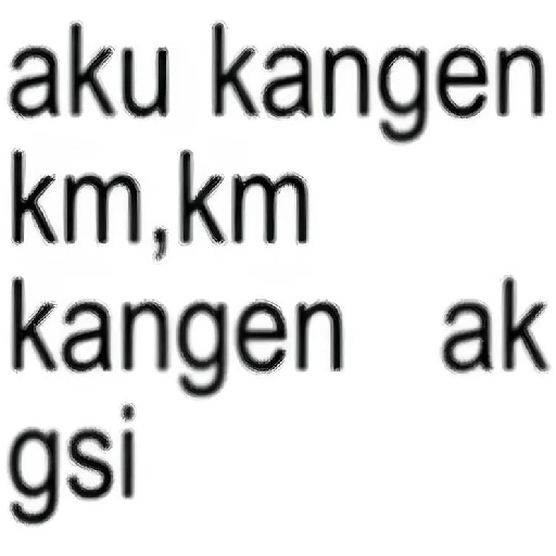 Kata-kata kangen / miss you  12