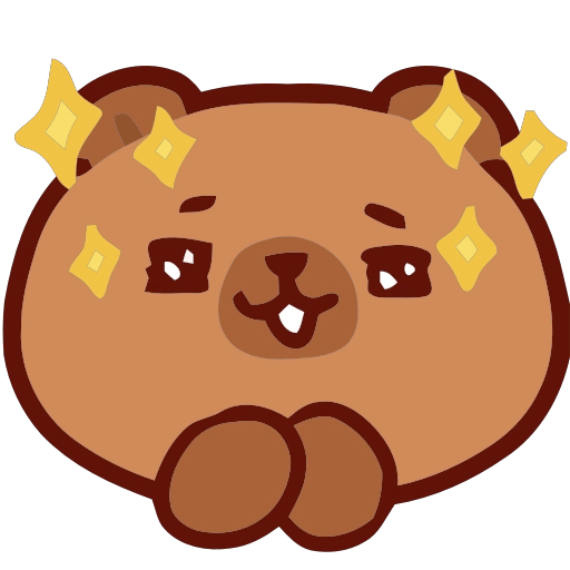 Capibara Emojis 🪵🦫 12