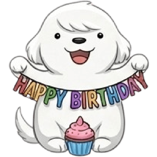 Cute Dog 🐶🐕Perrito Blanco 🆕3 1