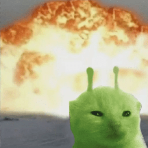 GREEN ALIEN CAT 7
