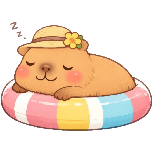 Vacaciones Mood Capybara2🏖️😎 10