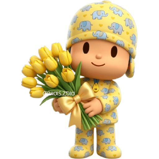💛🌻 Pocoyó Flores Amarillas🌻💛 4