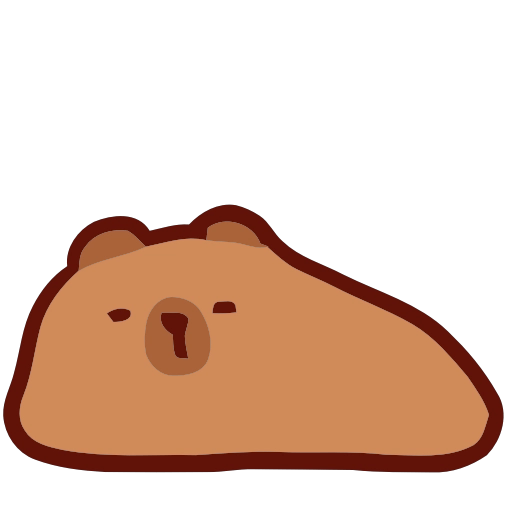 Capibara Emojis 2 🪵🦫🍂 8