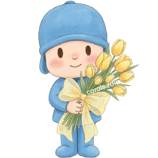 Flores Amarillas Pocoyó Cute🩵 1