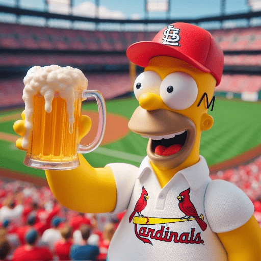 Homero Simpson Cardenales ⚾🏏🧢 7