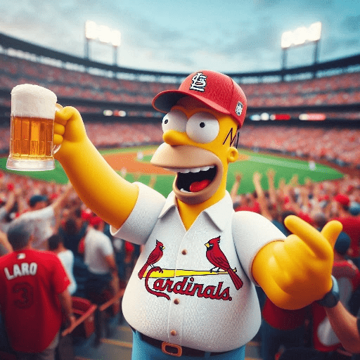 Homero Simpson Cardenales ⚾🏏🧢 11