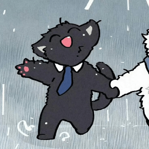(Art) White & Black Cat - 3 13