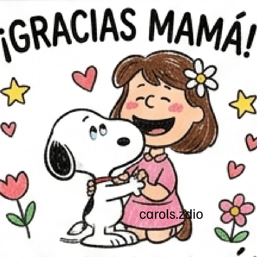 Día de las Madres Snoopy 💐🌷  11