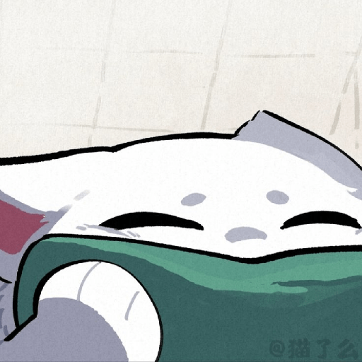(Art) White & Black Cat - 3 4