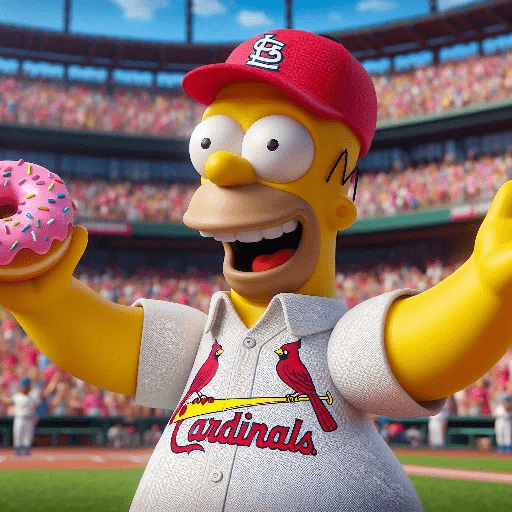 Homero Simpson Cardenales ⚾🏏🧢 9