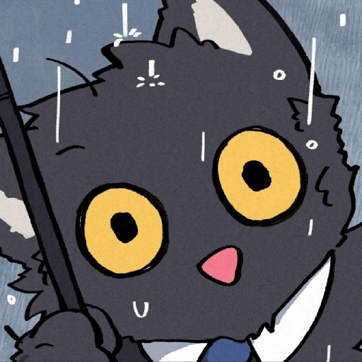 (Art) White & Black Cat - 3 5