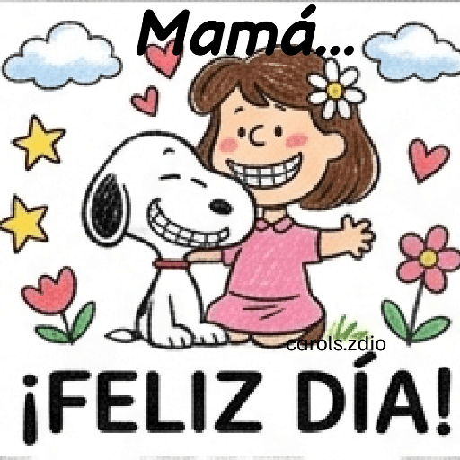Día de las Madres Snoopy 💐🌷  2