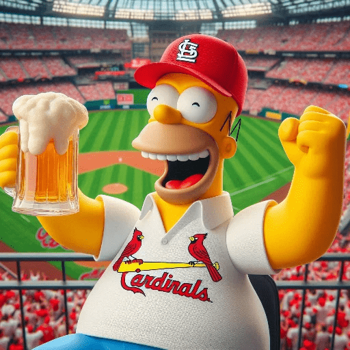 Homero Simpson Cardenales ⚾🏏🧢 5