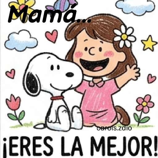 Día de las Madres Snoopy 💐🌷  8