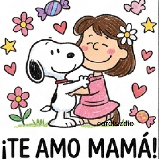 Día de las Madres Snoopy 💐🌷  7