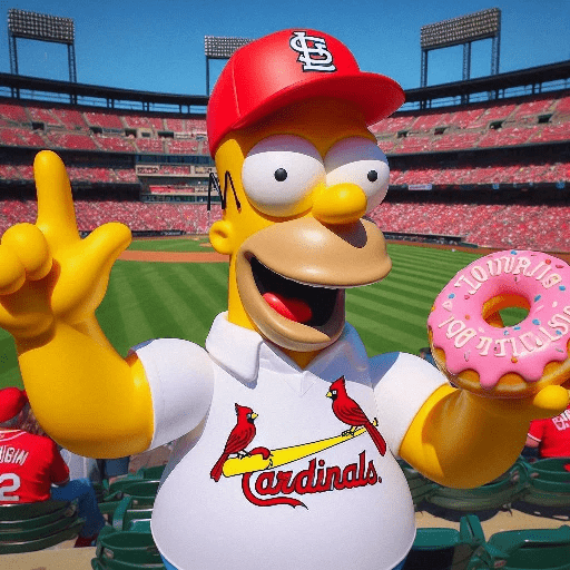Homero Simpson Cardenales ⚾🏏🧢 6