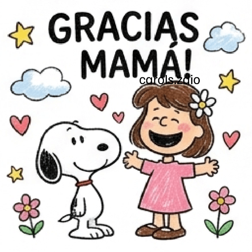 Día de las Madres Snoopy 💐🌷  13