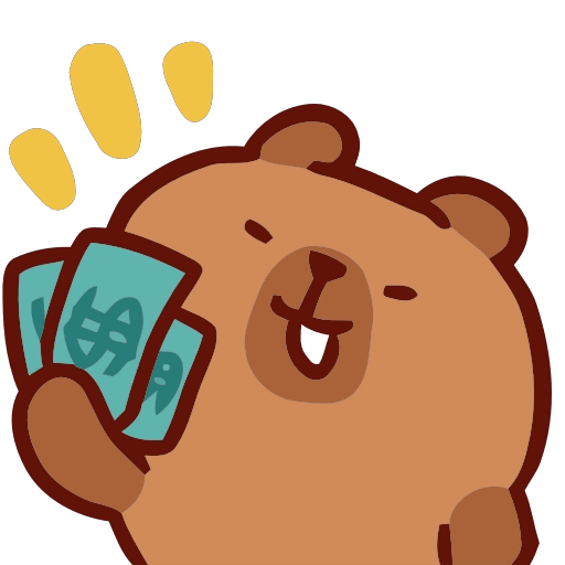 Capibara Emojis 🪵🦫 9