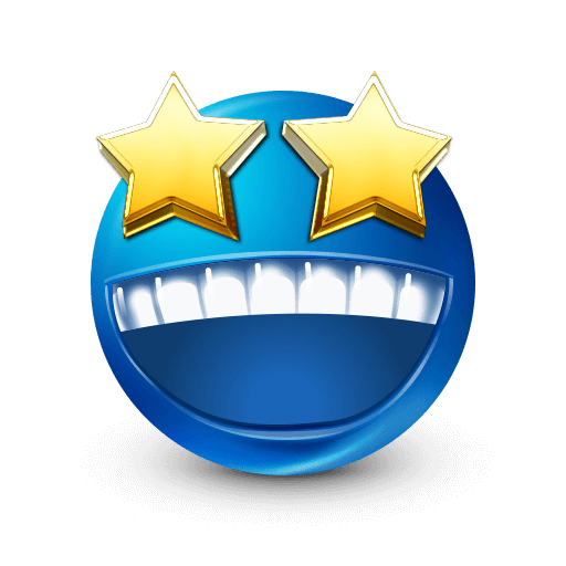Expressive Blue Emoji V2 19