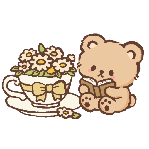 Osito Kawaii Flores 🌼🧸🌼 4