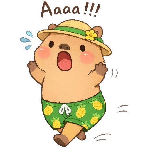 Capibara Mood vacaciones 🏖️🍹 9