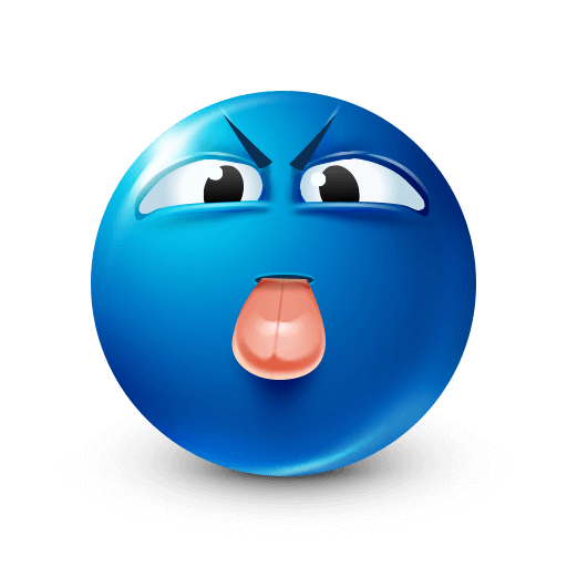 Expressive Blue Emoji V2 22