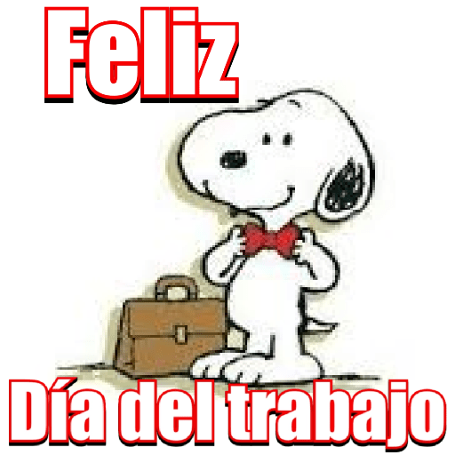 Snoopy Día del trabajo 💼👷🏻🧑🏻‍✈️ 13