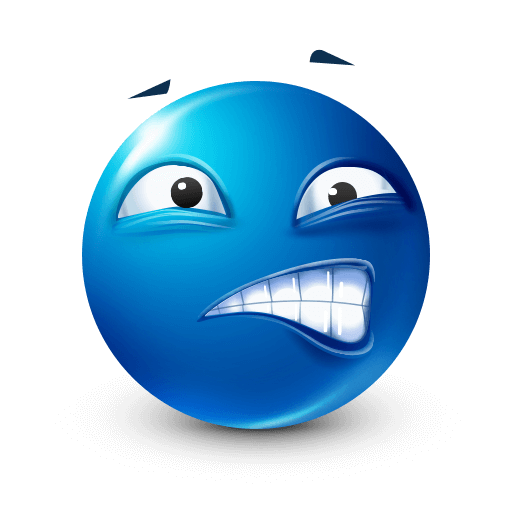 Expressive Blue Emoji V2 23