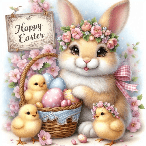 Happy Easter Bunny 🌈🥚🐰 3