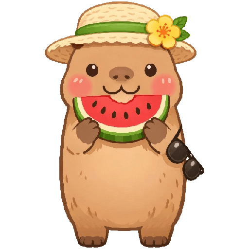 Capibara Mood vacaciones 🏖️🍹 5