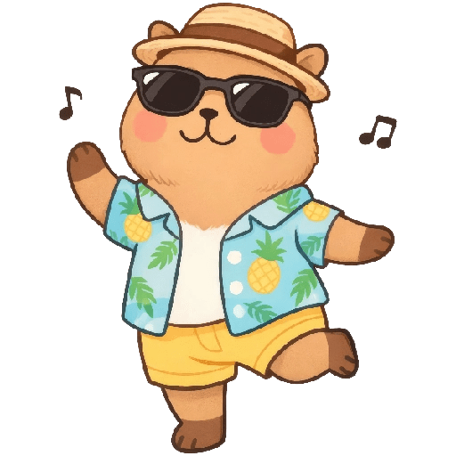 Capibara Mood vacaciones 🏖️🍹 3