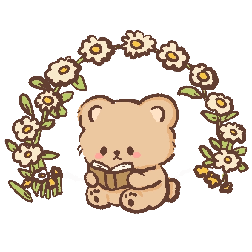 Osito Kawaii Flores 🌼🧸🌼 10