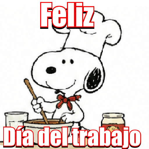 Snoopy Día del trabajo 💼👷🏻🧑🏻‍✈️ 4
