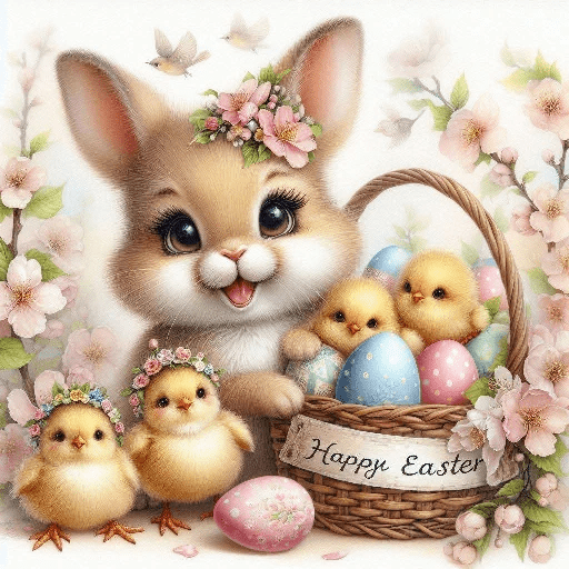 Happy Easter Bunny 🌈🥚🐰 1