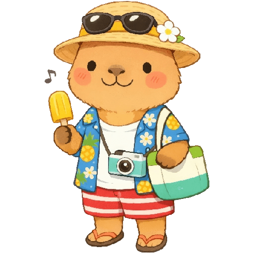 Capibara Mood vacaciones 🏖️🍹 2