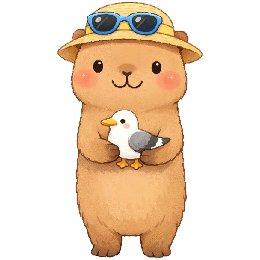 Capibara Mood vacaciones 🏖️🍹 8