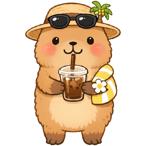 Capibara Mood vacaciones 🏖️🍹 6