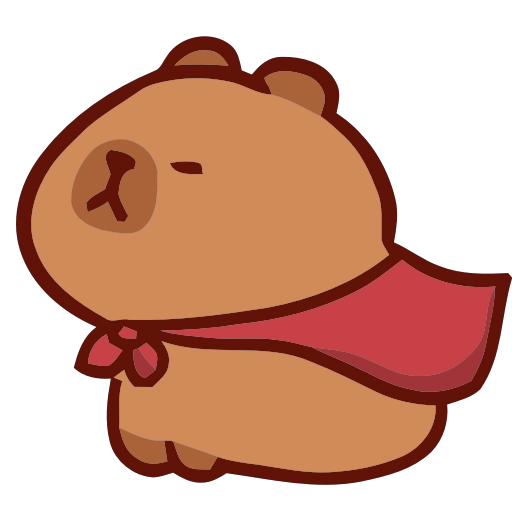Capibara Emojis 🪵🦫 10
