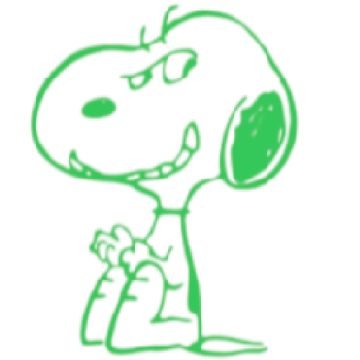 Snoopy verde reacciones 💚🦴 17