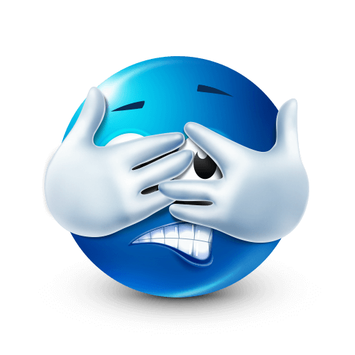 Expressive Blue Emoji V2 20