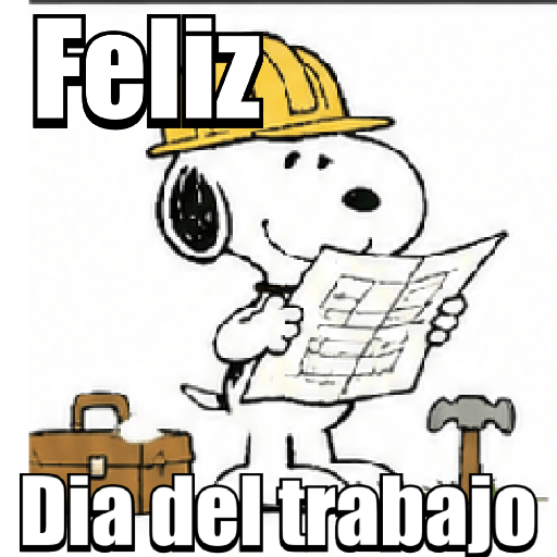 Snoopy Día del trabajo 💼👷🏻🧑🏻‍✈️ 6