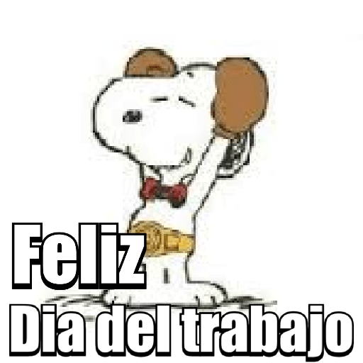 Snoopy Día del trabajo 💼👷🏻🧑🏻‍✈️ 14