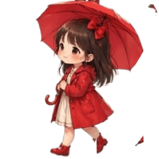 ☔ Días de lluvia Niña Kawaii⛈️ 13