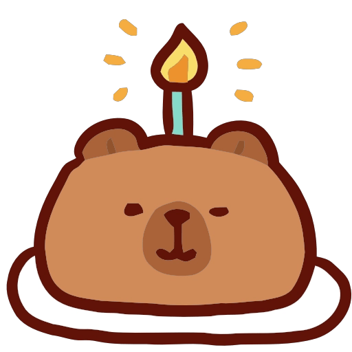 Capibara Emojis 🪵🦫 8