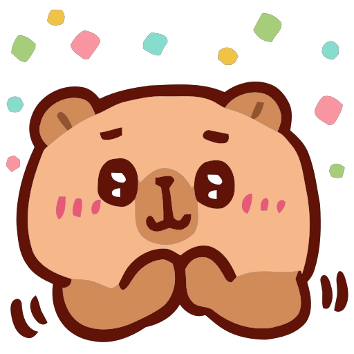 Capibara Emojis 🪵🦫 5