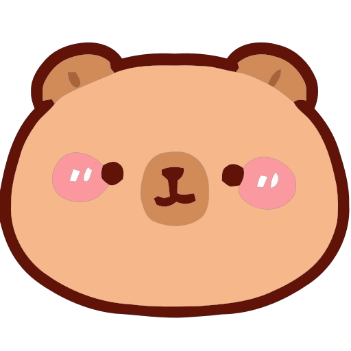 Capibara Emojis 🪵🦫 6