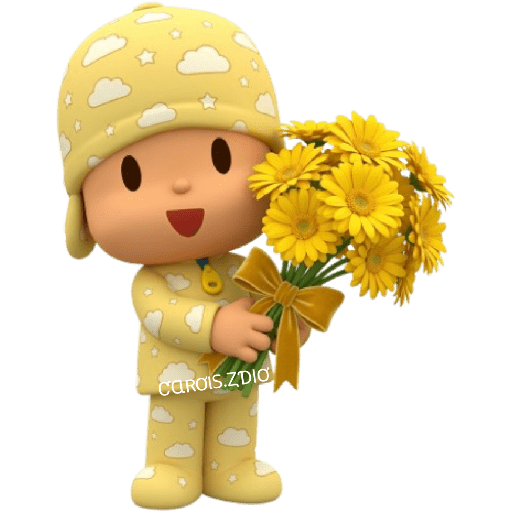 💛🌻 Pocoyó Flores Amarillas🌻💛 16