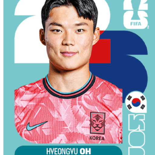 🧿 Laminas Seleccion Corea🇰🇷 2