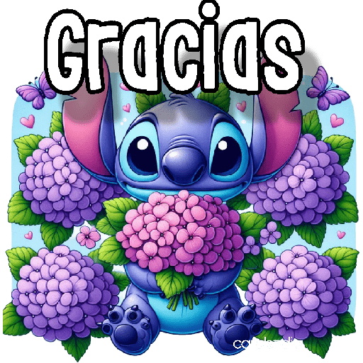 Flores moradas Stitch 💜🪻💜 7